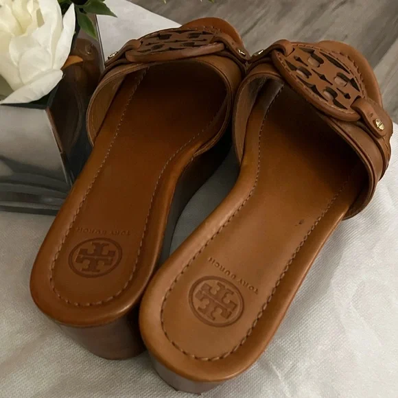 Tory Burch Leather Wedges - Picture 10 of 16
